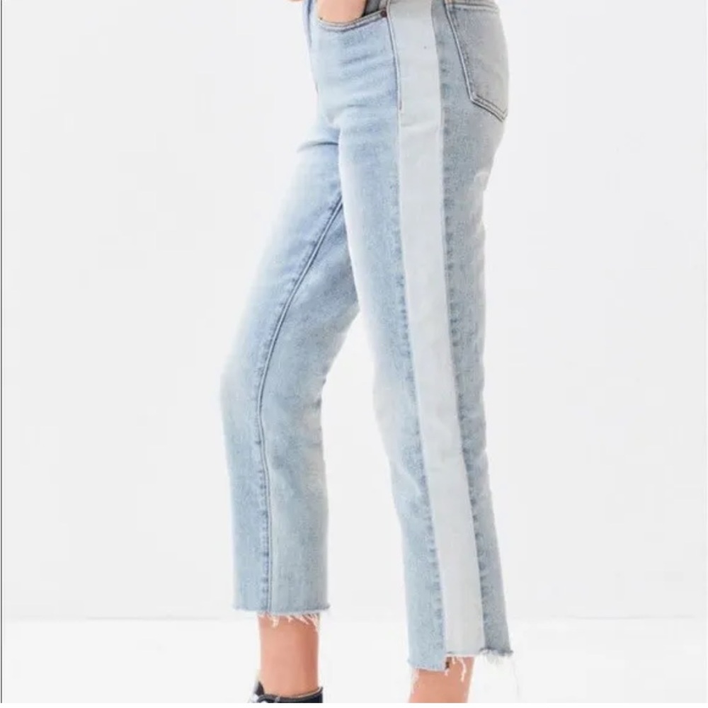 Pacsun side stripe mom jean color block - Picture 2 of 11